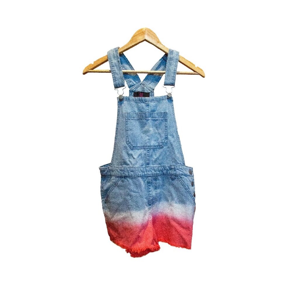 Dip Dyed Short Overalls, Size Small